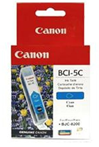Canon 0986A002 BCI-5C Tintenpatrone cyan Standardkapazität 13ml 240 Seiten 1er-Pack