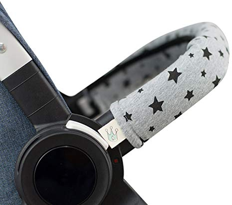 JYOKO KIDS Abdeckung Deckt Griff für Kinderwagen (Black Star, Einzel)