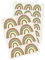 Yabaduu Y004 Regenbogen Wandtattoo Wandsticker Aufkleber für Kinderzimmer Babyzimmer (02 Grün/Braun)