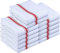 Utopia Towels - Paño de Cocina 200 gsm [12 Piezas - 38 x 64 cm] 100% Algodón, Paños de Cocina Reutilizables, Super Absorbentes y Lavables a Máquina (Rojo)