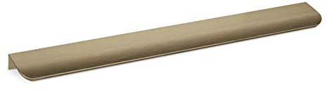 SOTECH 10 Stück Möbelgriffe Blankett Tommy Messingoptik gebürstet 350 mm Türgriffe zur Montage an der Frontinnenseite inkl. Befestigungsschrauben