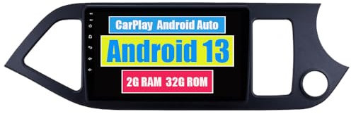 RoverOne Radio del Coche para Kia Picanto Morning 2011 2012 2013 2014 2015 con Android Reproductor Multimedia Navegacion GPS Pantalla Táctil Bluetooth Estéreo WiFi USB Mirror Link