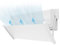 Deflector de aire acondicionado y aire acondicionado viento Deflector,180 grados ajustable, longitud ajustable (blanca)