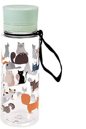 Cats Design BPA Free Plastic Water Bottle 600ml
