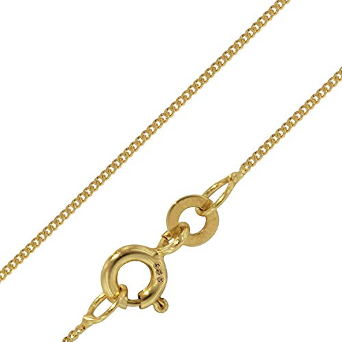 trendor Feine Panzerkette 333 Gold 0,8 mm Längen 38-60 cm elegante goldene Kette, wunderschöne Geschenkidee, Halskette aus Echtgold 72436-42 42 cm
