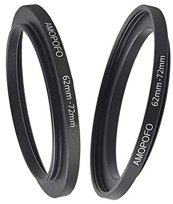 62mm to 72mm Kamera Filter-Ring (Metall),62mm-72mm Step up Filteradapter Ring.Kompatibel mit 62mm Objektiven Aller Hersteller bis 72mm Filter-Ring(62mm-72mm)