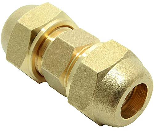 Klimaanlage Split Verbindungsnippel Set 1/2 Zoll inkl. Muttern Messing f. Kupferrohr