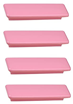 CcHhyyt Macaron Farbe Knöpfe Holz Möbelknopf für Kinder Griff für Schublade Kommode Schrank Tür Knöpfe 4 Stück (96mm, Rosa)