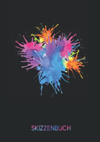 Skizzenbuch: Skizzenbuch A4, 109 leere Seiten, Notizbuch für Kinder zum Zeichnen, Schreiben, Malen oder Kritzeln