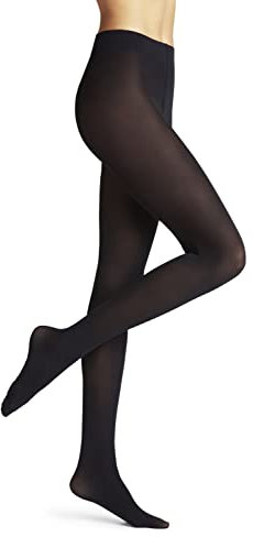 FALKE Pure Matt 50 DEN W Ti semi-opaques unis 1 paire, Collants Femme, Bleu Marine 6179, M-L