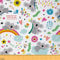 Koala Stoff für Kinder Meterware süße Safari Tiere Polsterstoff für Jungen Mädchen Blumen Schmetterling Dekostoff Cartoon Regenbogen Quilten Nähen Geschenk DIY Basteln Patchwork 92 x 150 (HxB)