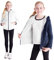 CityComfort Felpa Reversibile con Zip - Felpa Invernale in Pile Bambino Bambina 5-14 Anni (Blu Navy, 7-8 Anni)