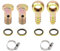 Rrina Lot de 2 raccords M14 pour tuyau banjo avec collier de serrage pour voiture et moto