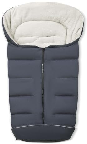 Set ABC Design Winter Fußsack & Windel Blaubär/Kinder Fußsack Kinderwagen & Buggy mit Anti-Rutschschutz & warme Mumien-Kapuze/Babyfussack waschbar/Winterfussack