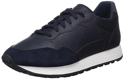 Geox U VICENDA D Sneaker, Navy/Black, 41 EU