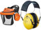 3M PELTOR G5V5CH51 G500 Gesichtsschutz und Gehörschutzkombination, Orange,36 & Peltor Optime I Ohrenschützer H510A, leichter Gehörschutz mit weichen Kissen, gelb, 25