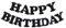 TONIFUL Schwarz Happy Birthday Banner-NO DIY mit schwarzem Glitter Birthday Party Banner mit vorgespannter schwarzer Birthday Girlande Ready to Use schwarzer Birthday Party Dekorationen für Dekor