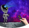 Pasun Galaxy Projector Star Projector Night Light with Aliensun Voice Interaction Astronaut Ceiling Projector with Remote Control Timer Speaker 360° Rotation for Bedroom Room Decor Gifts