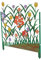 Milisten Decorazione Da Giardino Con Motivo A Recinzione in Ferro Ape Larghezza 30x27 Cm Bordatura Per Balcone Divisorio Per Cortile Recinzione Schermante