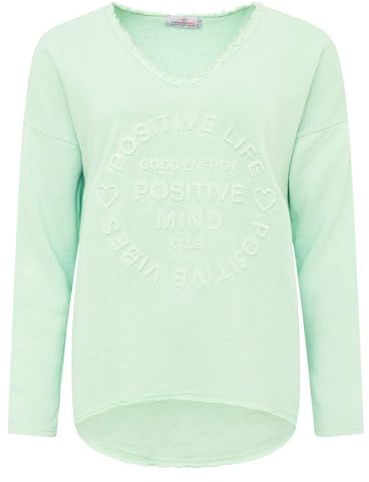 Zwillingsherz Sweatshirt Positiv für Damen Frauen – Hochwertiger Baumwoll Pullover Hoodie Pulli Langarm kuschelig weich Langarmshirt Oversized Sommer