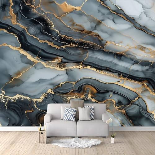 Panorama-Art Fototapete Marmor 150 x 105cm Vlies Tapeten Teenager Moderne Wandtapete Wohnzimmer Schlafzimmer UV-Schutz