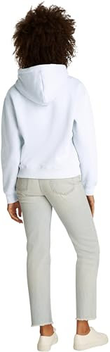 Tommy Hilfiger Sweat à Capuche Femme avec Logo, Bleu (Breezy Blue), S