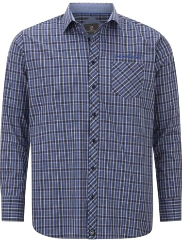 Jan Vanderstorm Herren Hemd Bjornman blau, XL - 43/44