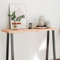 ShGaxin Tablero de Mesa Madera Maciza Roble Borde Natural 120x50x6 cm, Encimera Cocina, Tableros De Madera, Table Salon, Encimera De Madera