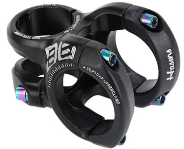 INFINAUTO Mountain Bike Stem Short Handlebar, 35mm Stem 40mm, Bicycle Road Bike MTB BMX Fixie Gear Cycling, 0-Degree Rise Cycles Short Stem, Black, 1 Pc