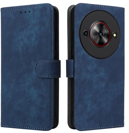 Custodia Compatibile con ZTE Blade A75 5G/Nubia Focus 5G,Blocco RFID | Copertura Protettiva Pelle Magnetica Flip Cover Antishock Slot Carte e Supporto