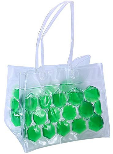 Breeshy Umwelt PVC Wein Flasche Chill Cooler EIS Beutel AußEn Strand Camping Gel TräGer Chillen Tasche