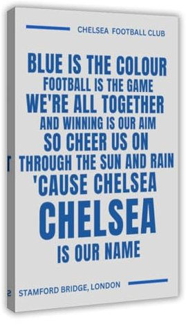 jaeilkd Chelsea-Wandkunst, Blauw Is De Kleur, Poster, Leinwand, Poster, Schlafzimmer, Dekoration, Landschaft, Büro, Raumdekoration, Geschenk, 30 x 45 cm