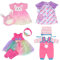 4-Packungen Puppenkleidung Puppenkleider Set mit Mantel Stirnband und Socken für 30-36 cm Puppen (Keine Puppe)