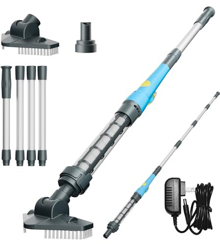 Oxseryn Aspirateur de Piscine avec Batterie, léger et sans Fil, Portable, à Batterie, Rechargeable, pour piscines souterraines et Hors Sol, spas et jacuzzis