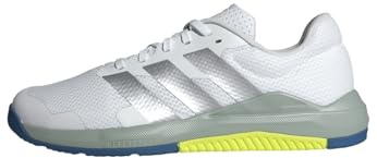 adidas Women's Dropset Base Training Shoes, FTWR White/Matte Silver/Wonder Sage, 9.5 UK