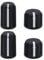 Briny River 2 Pair Two Way Radio Volume Channel Knob Button Cap Compatible with Motorola XPR3000/3000E XPR3300