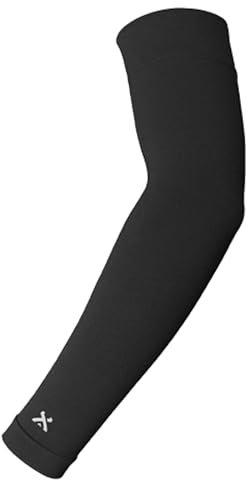 GEARXPro Arm Sleeve - Manicotto Braccio di Compressione Sportivo - Padel, Tennis, Pallavolo e Ciclismo - Unisex - Protezione Muscolare, Prestazioni e Recupero (Nero, M)