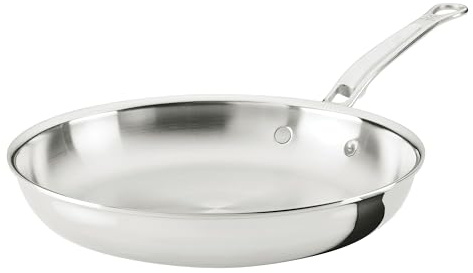 Hestan ProBond Luxe 11-Inch Skillet, Professional Clad Stainless Steel ProCore Tri-Ply Clad Construction, Polished Exterior, Induction & Oven Safe