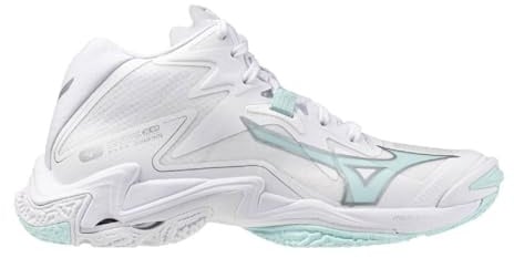 Mizuno Wave Lightning Z8 Mid, Scarpe da Pallavolo Donna, White/Blue Tint