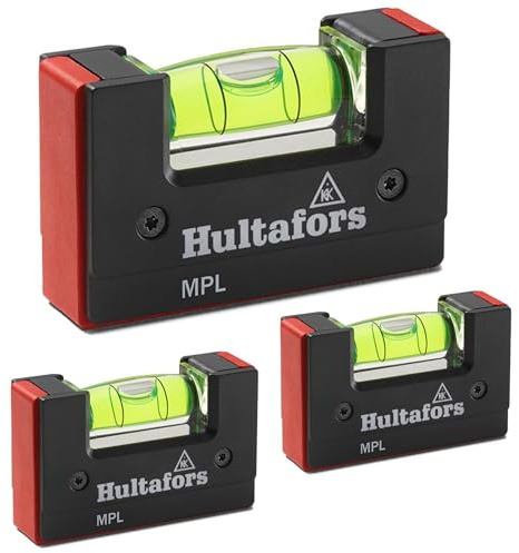 3 x Hultafors Profi Taschen-Wasserwaage Pocket Level MPL 68mm