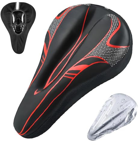AUVSTAR Upgrade New Gel Fahrradsitzbezug,hohl und atmungsaktiv, Premium Fahrradsattelkissen,Geeignet für Mountainbike-Sitz, Verdickender Sattelbezug,Sattelschutz für Herren und Damen Fahrrad
