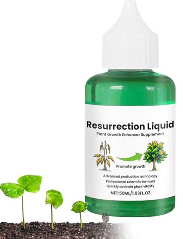 Resurrection Liquid for Plants | 50ml Flower Resurrection Liquid | Plant Fertilizer Natural Food with Nutrients for Fruit, Tree, Vegetable Growth