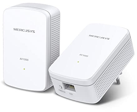 TP-Link TL-PA7010 Kit - 2 Adaptadores de Comunicación por Línea Eléctrica (AV 1000 Mbps Gigabit, PLC, Extensor, Repetidores de Red, Amplificador Cobertura Internet, 2 Puertos, PS4)