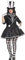 Dunkler Verrückter Hutmacher Alice im Wunderland Kostüm Damen Amscan- Gr. 36-20 Euro (S), Schwarz