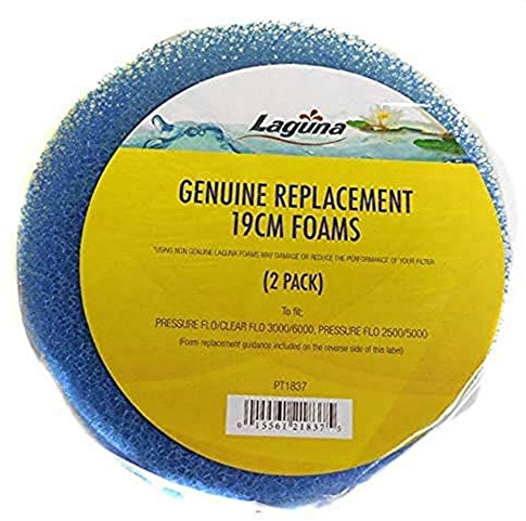 Laguna Replacement Filter Foams (2pk) for Pressure Flo and Clear Flo 3000/6000 Pond Filters and Pressure Flo 2500/5000 Pond Filters