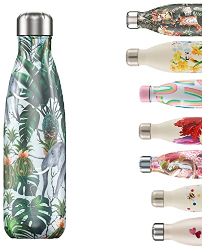 Chilly's Water Bottle - Stainless Steel and Reusable - Leak Proof, Sweat Free - Elephant - 260ml