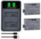 PowerTrust Lot de 2 batteries LP-E5 et chargeur pour Canon EOS 500D, 1000D, EOS 450D, Rebel XSi/EOS kiss X2, Rebel XS/Kiss F, Rebel T1i/Kiss X3