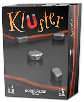 Borderline Editions – Kluster – Jeu d’adresse aimants – Pierres aimantées – Jeu d’ambiance à jouer en famille ou entre amis – De 1 à 4 joueurs