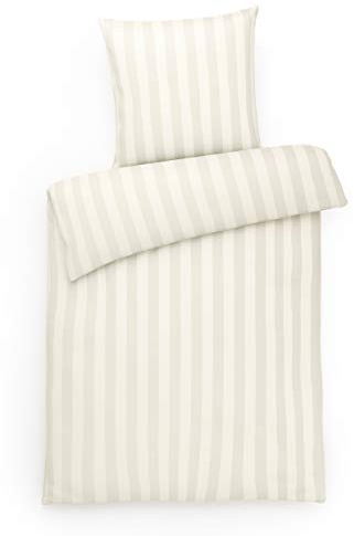 CARPE SONNO Damast Bettwäsche 155x220 Baumwolle | Gestreifte Bettwäsche Baumwolle 155x220 | Bettwäsche Beige Deckenbezug Kissenbezug mit Reißverschluss Bettwaren & bettwäsche-sets Bettbezug 155x220-cm