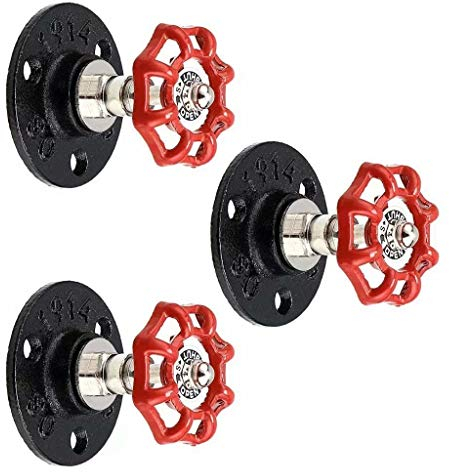 Uziqueif 3 Kleiderhaken Garderobenhaken Schwarz Industrial Design Handtuchhaken Stark Und Robust